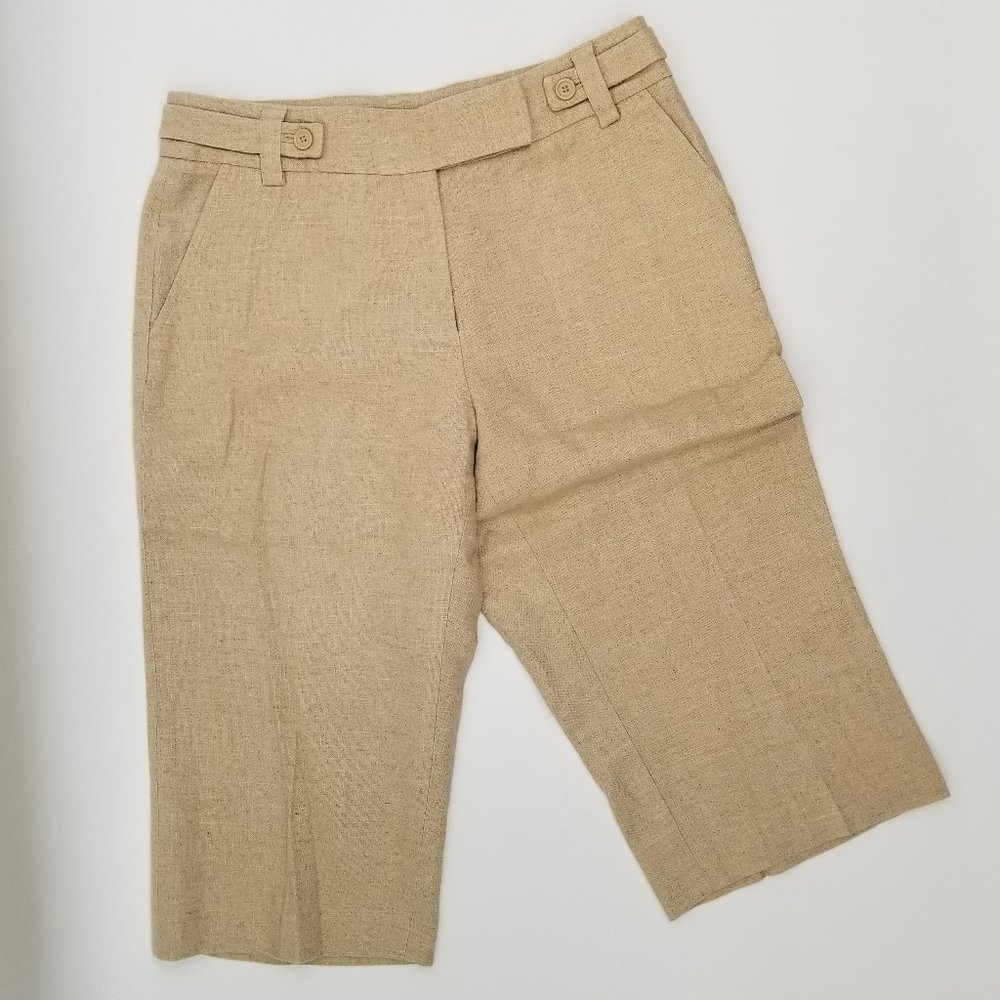 Vintage Nygard | Tan Linen Bermuda Shorts - 6